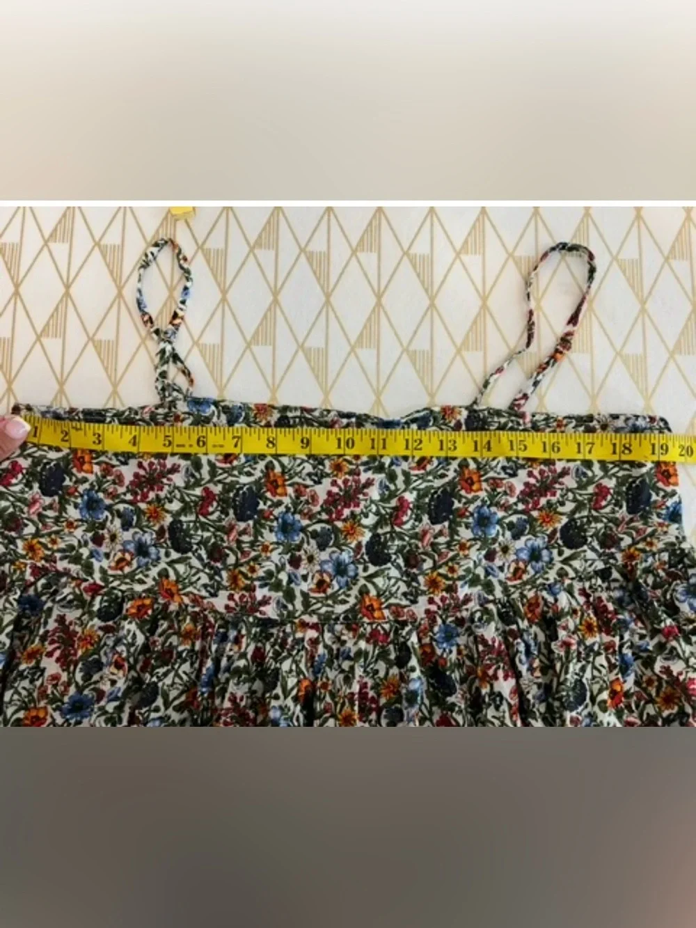 NATURAL LIFE Nina Cotton Blend Floral Maxi Dress Size L - Picture 9 of 11